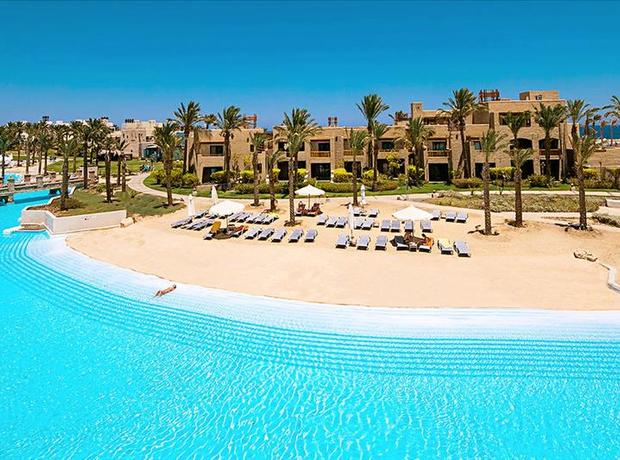 Strand bij Siva Port Ghalib Hotel in Marsa Alam, Egypte foto 2