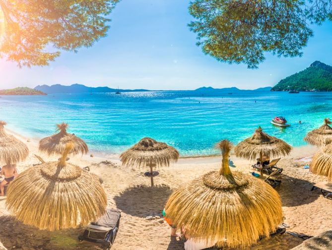 Strand bij Palma Bay Club Resort in El Arena, Spanje foto 1