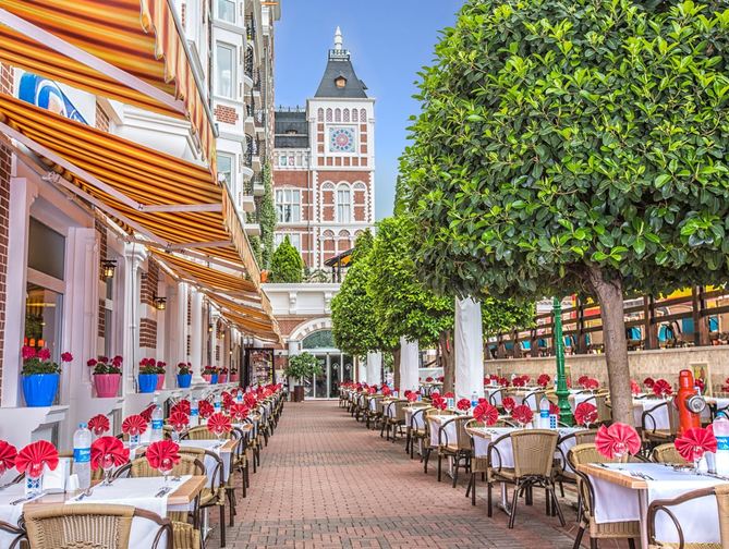 Restaurant in het Orange County Resort in Kemer, Turkije foto 2