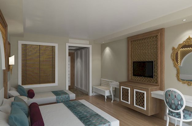 Hotelkamer in J adore Deluxe en Spa Hotel by Side, Turkije foto 3