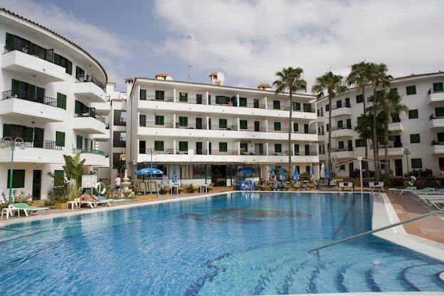 Gebouw van het Appartementen Las Faluas Hotel in Playa del Inglés, Spanje foto 2