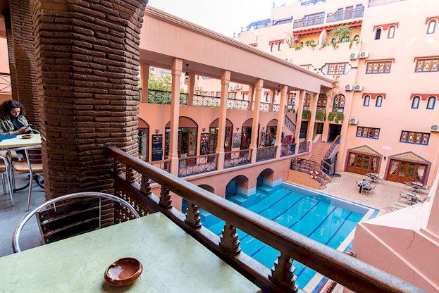 Ligging & omgeving van het Oudaya Hotel in Marrakech, Marokko foto 3