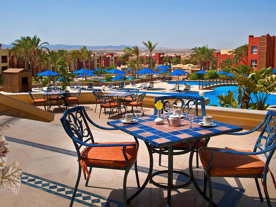Restaurant in het Aurora Bay Resort in Marsa Alam, Egypte foto 3