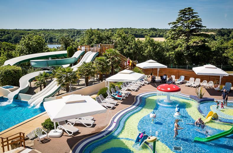 Zwembad van Camping Le Pin Parasol Hotel in La Chapelle-Hermier, Frankrijk foto 1