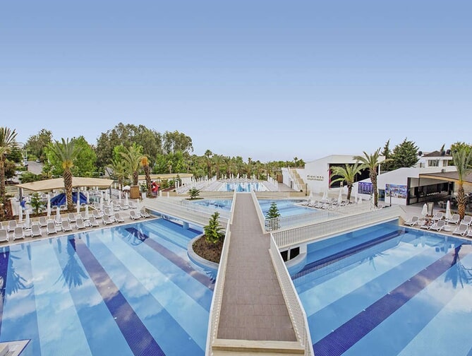 Zwembad van Kirman Sidemarin Beach en Spa in Side, Turkije foto 2