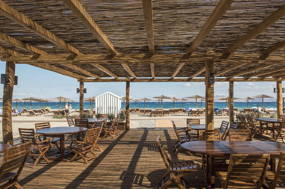 Restaurant in het Black Diamond Hotel in Kos-Stad, Griekenland foto 3