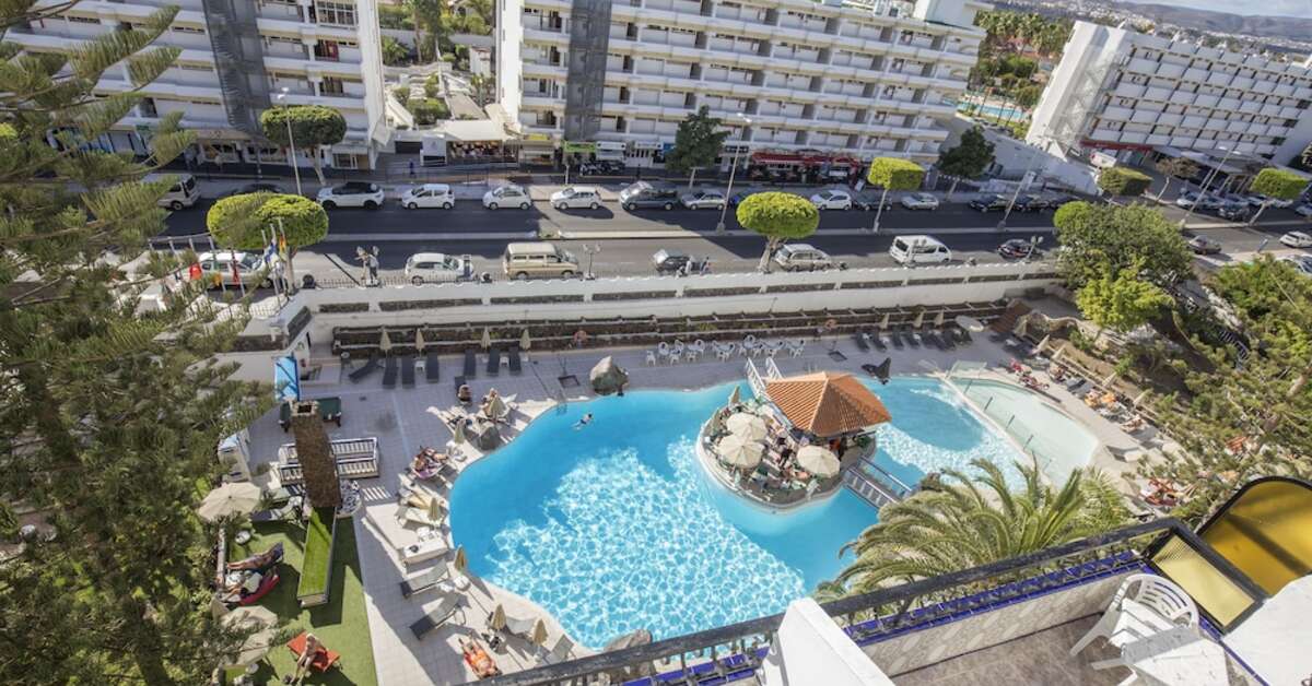 Buitenkant van Rey Carlos Hotel Playa del Inglés, Spanje foto 1