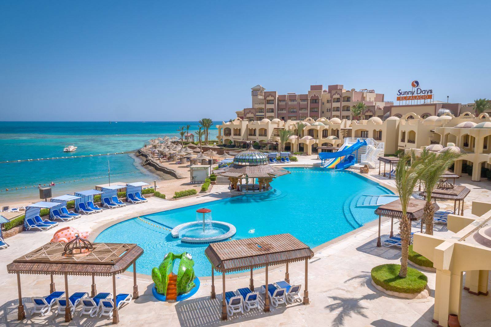 Zwembad van Sunny Days Mirette Family Aqua Park Resort Hurghada, Egypte foto 1