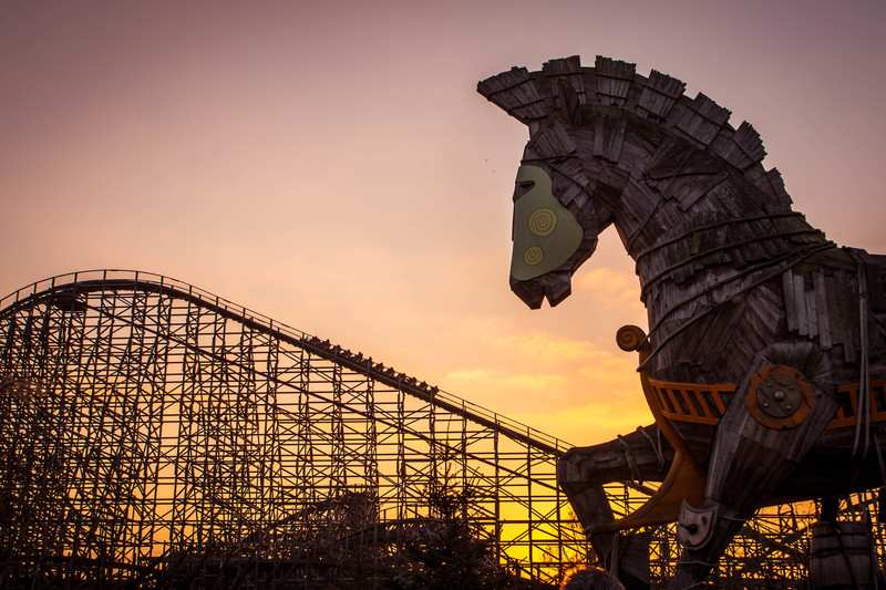 Funfair at Toverland Winter in Sevenum, Netherlands photo 5