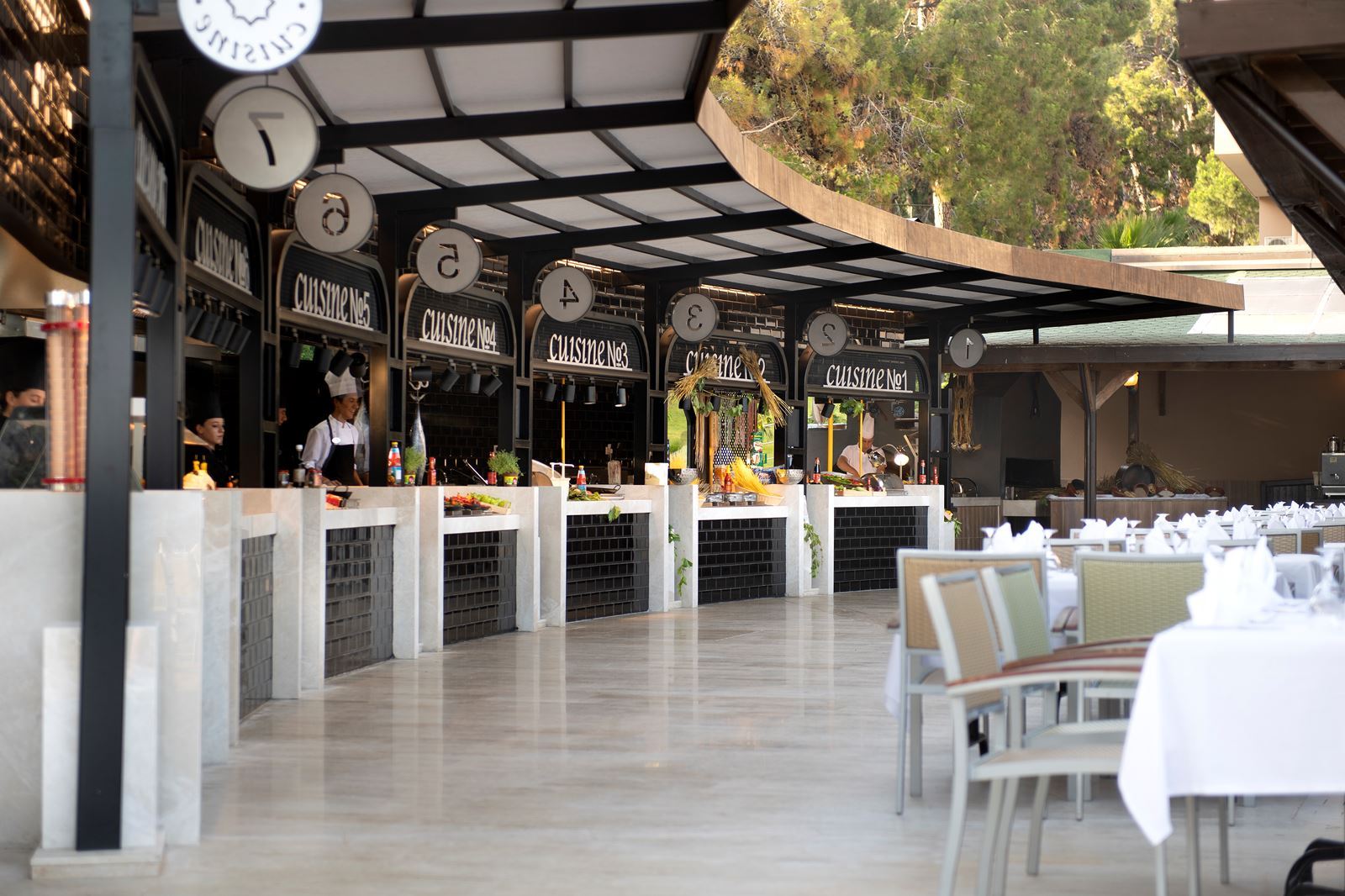 Restaurant in het Turquoise Resort Hotel in Side, Turkije foto 5