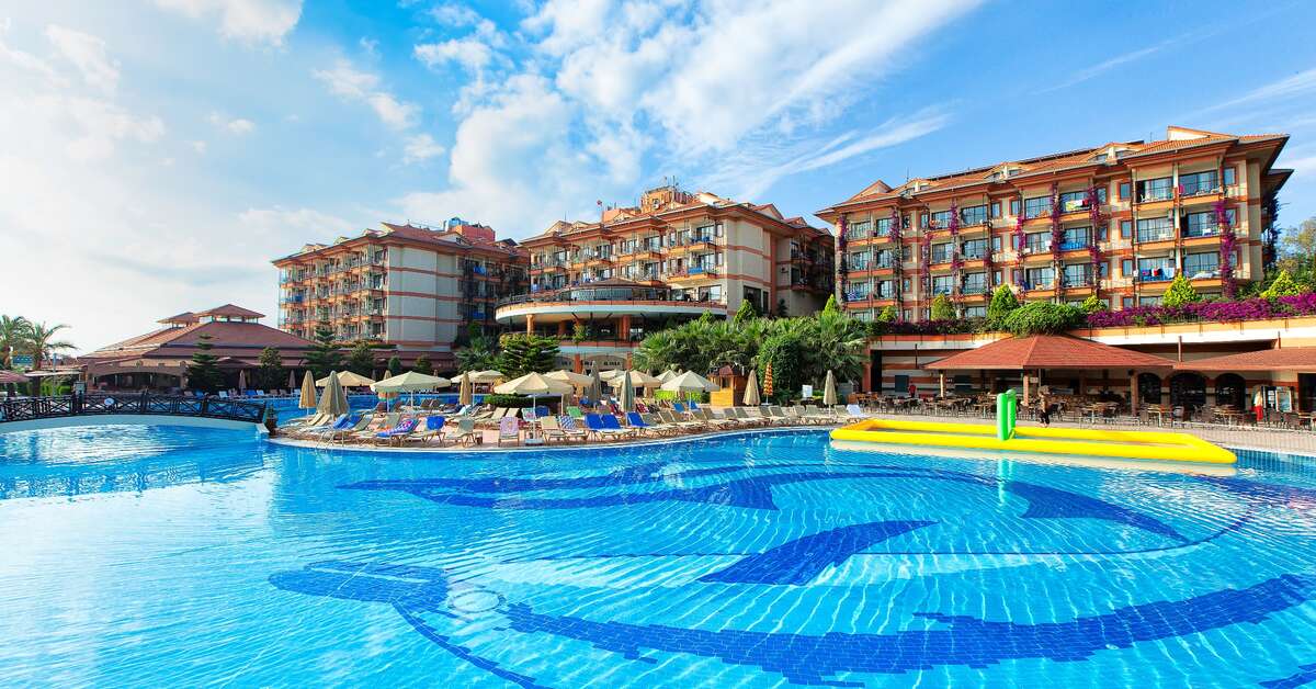 Zwembad van Adalya Artside Hotel in Side, Turkije foto 1