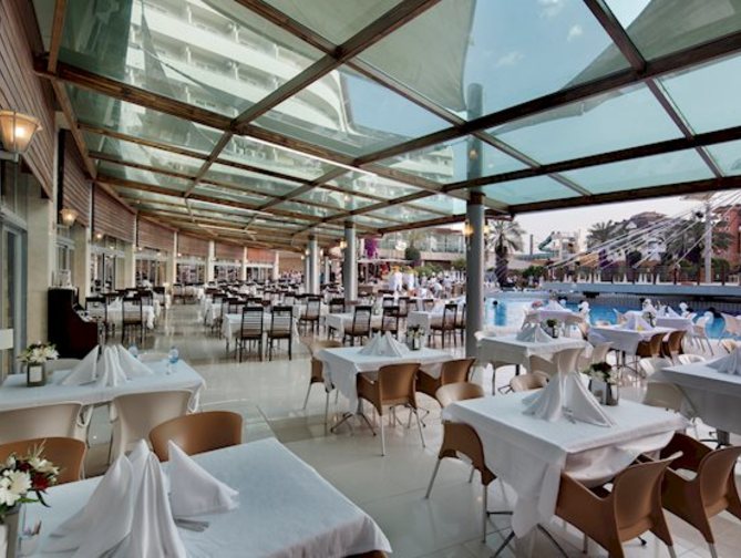 Restaurant in het Alaiye Resort & Spa Hotel in Alanya, Turkije foto foto 2