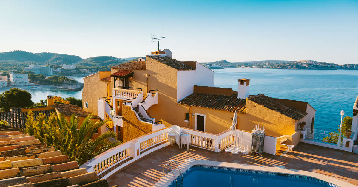 Buitenzijde van het strand bij het Aldea 2 Cala Fornells Resortl Paguera, Spanje foto 1