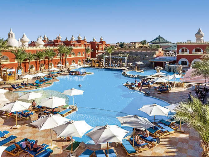 Zwembadzijdebij Pickalbatros Alf Leila Wa Leila Hurghada, Egypte foto 2