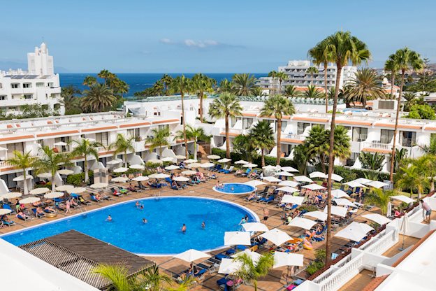 Zwembad van Allsun Los Hibiscos Hotel in Costa Adeje, Canarische Eilanden foto 1