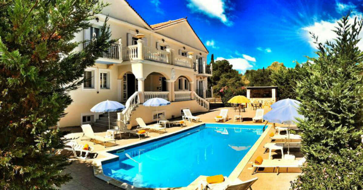 Zwembadzijde bij Apollon Palace Hotel Svoronata, Griekenland foto 1