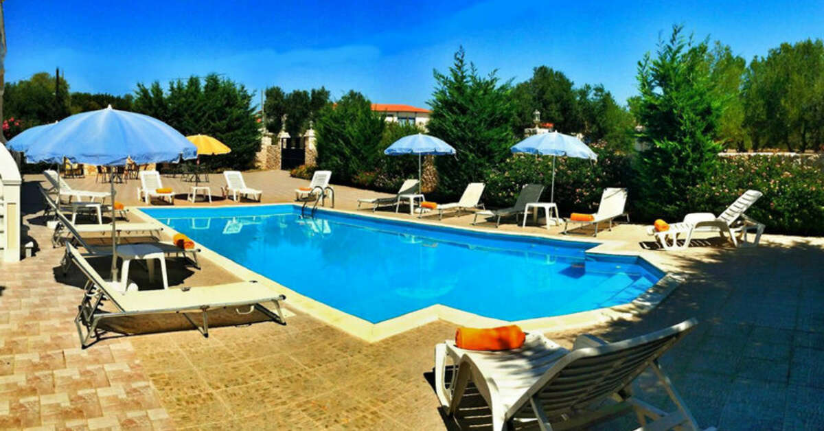 Zwembadzijde bij Apollon Palace Hotel Svoronata, Griekenland foto 2