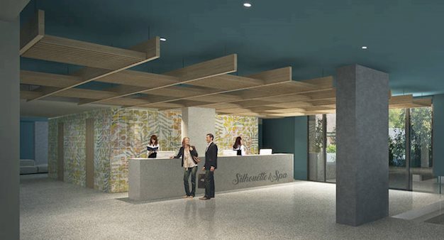 Lobby van het Aqua Silhouette Hotel in Malgrat de Mar, Spanje foto 4