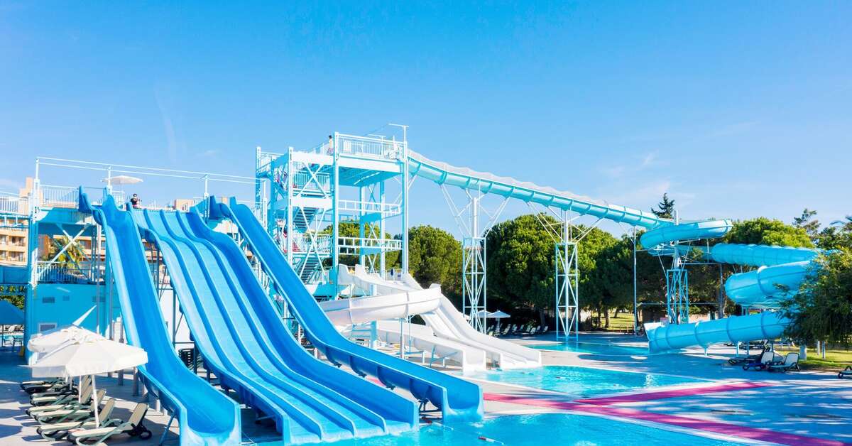 Zwembad met glijbanen van Aquaworld by MP Hotel Belek, Turkije foto 2