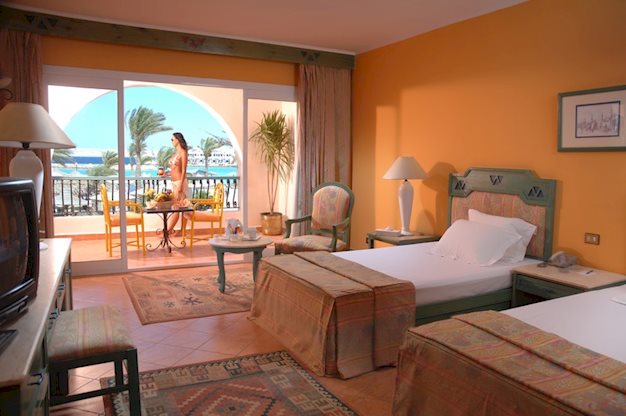 Hotelkamer in Arabia Azur Beach Resort in Hurghada, Egypte foto 3