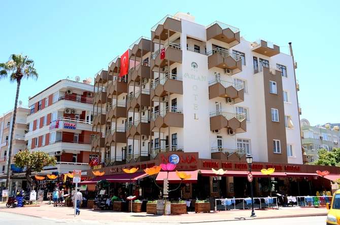 Ligging & omgeving van het Aslan Hotel in Alanya, Turkije foto 1