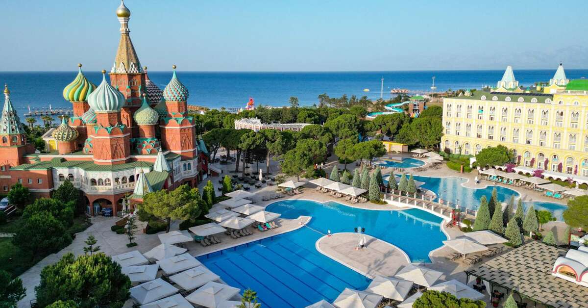 Zwembad van Asteria Kremlin Palace Hotel Lara Beach, Turkije foto 1