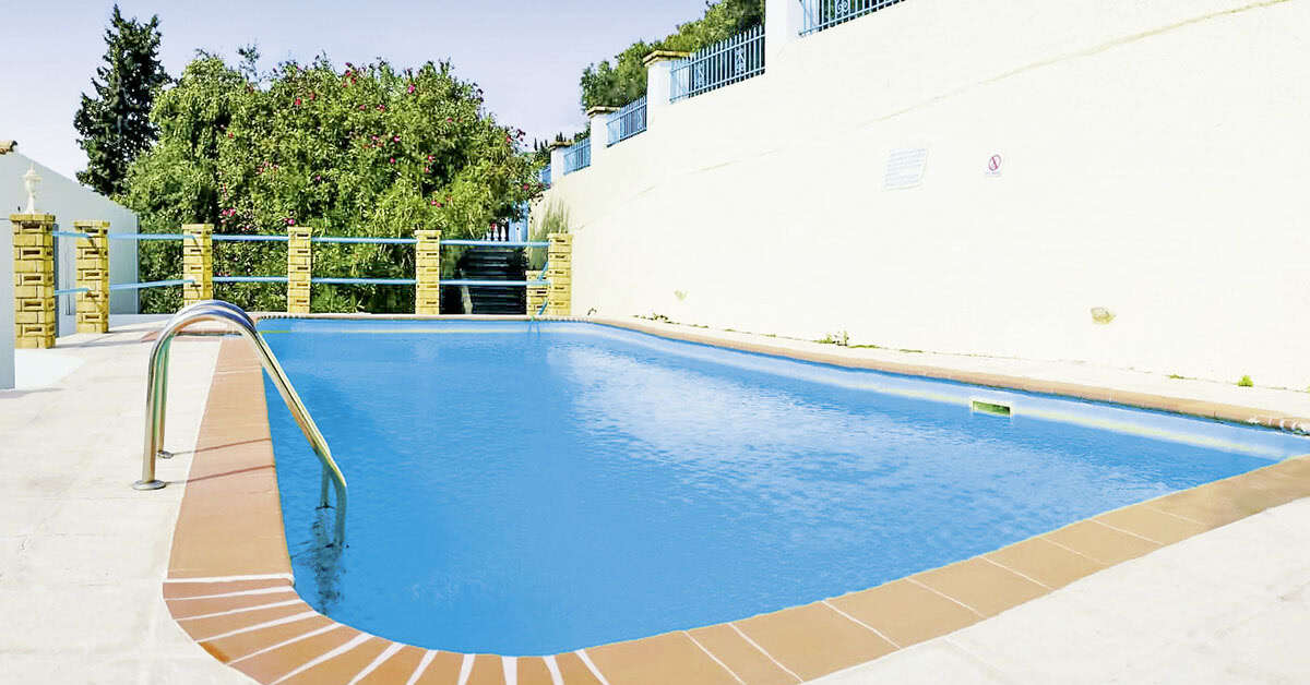 Zwembad van Belvedere Hotel Agios Gordios, Griekenland foto 2