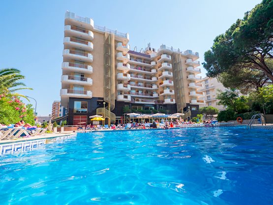 Zwembad van Blaumar Blanes Hotel Blanes, Spanje foto 1