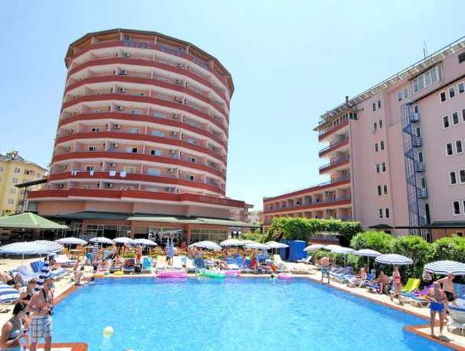 Zwembad van Blue Star Hotel in Alanya, Turkije foto 1