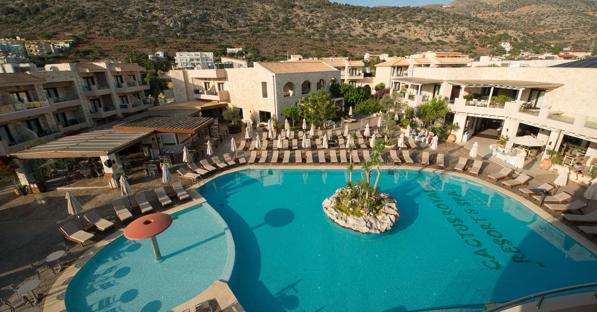 Zwembad van Cactus Royal Hotel Stalís (Stalída), Griekenland foto 2
