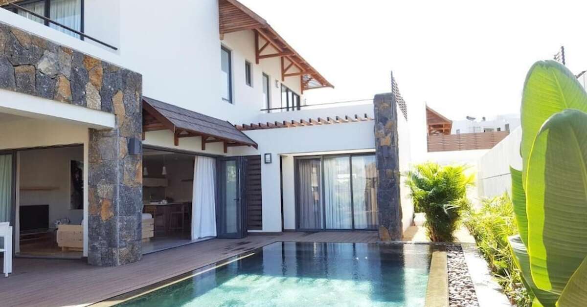 Zwembad van Choisy Les Bains Hotel Trou aux Biches, Mauritius foto 3