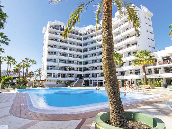 Zwembad van Corona Blanca Hotel in Playa del Inglés, Spanje foto 1