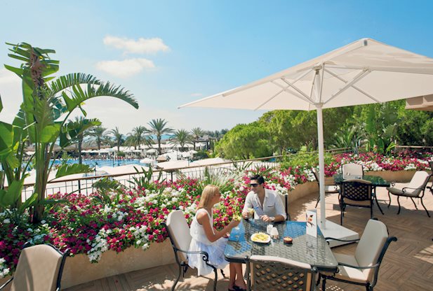 Restaurant in het Crystal Tat Beach Hotel in Belek, Turkije foto 3