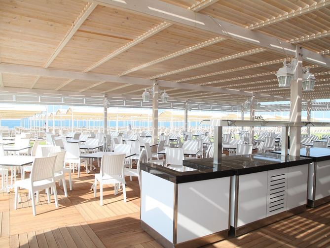 Restaurant in het Diamond Premium & Spa Hotel in Side, Turkije foto 2