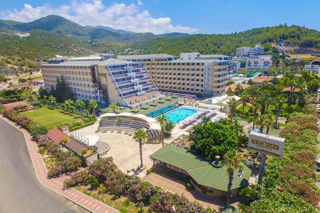 Buitenkant van Doganay Beach Club Hotel Alanya, Turkije foto 1