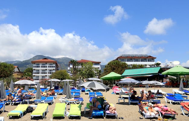 Buitenkant van Eftalia Aytur Hotel in Alanya, Turkije foto 5