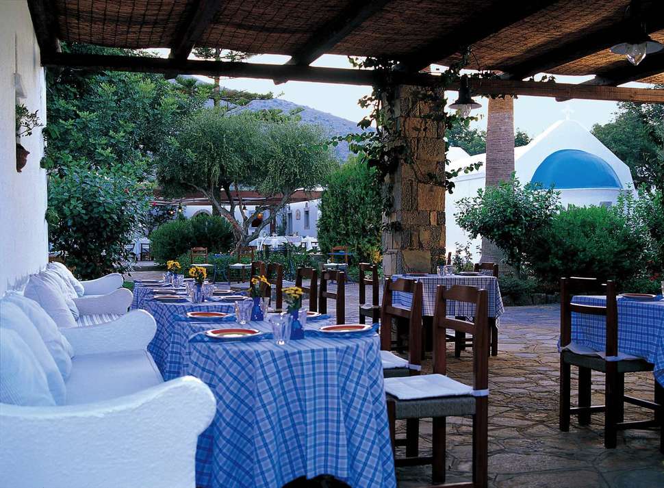 Restaurant in het Beach & Villas Hotel in Elounda, Griekenland foto 1