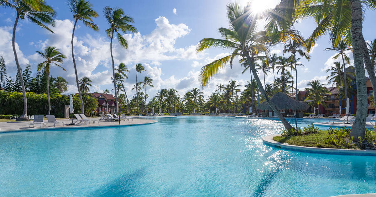 Zwembad van Grand Bavaro Princess Hotel in Punta Cana, Dominicaanse Republiek foto 1