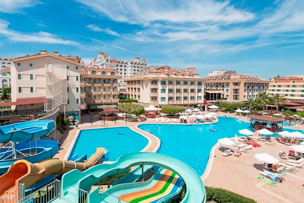 Zwembad van Grand Seker Hotel in Side, Turkije foto 1