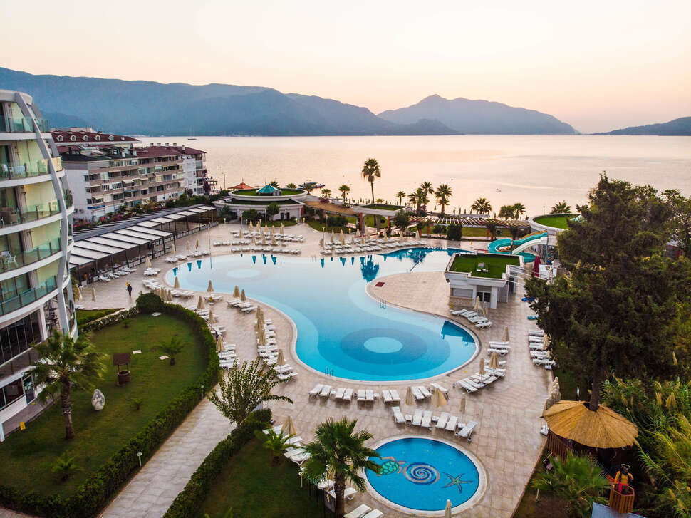 Zwembad van Green Nature Diamond Hotel in Marmaris, Turkije foto 1