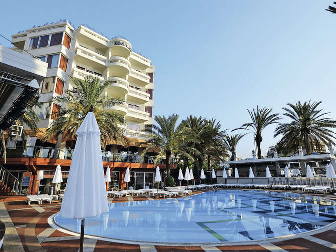 Zwembad van Elegance Hotel in Marmaris, Turkije foto 1