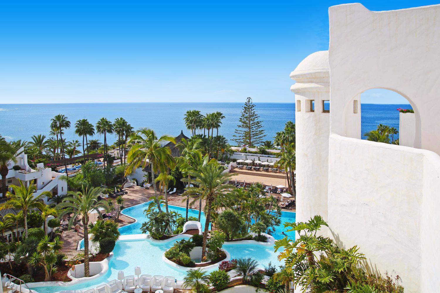 Landschap van Hyatt Ziva Jardín Tropical Tenerife Hotel in Costa Adeje, Spanje foto 1
