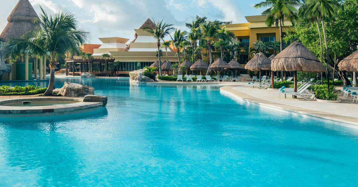 Zwembad van Iberostar Selection Paraiso Maya Hotel Playa Paraiso, Mexico foto 3