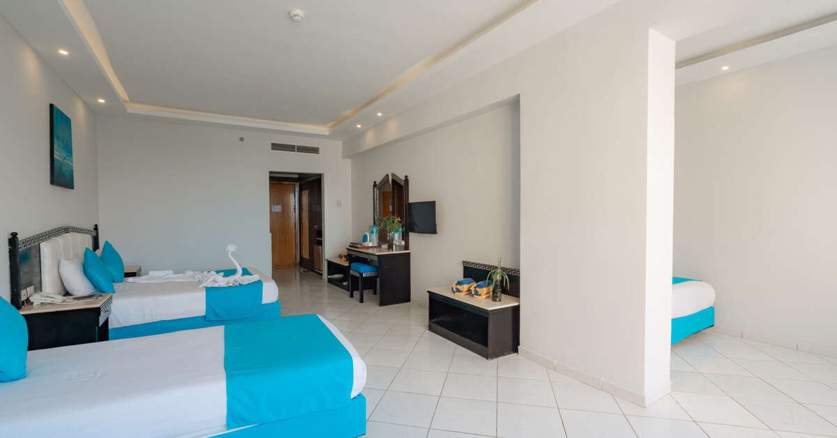 Hotelkamer in King TUT Resort in Hurghada, Egypte foto 3