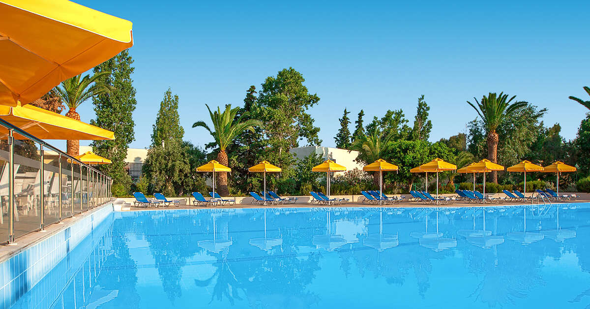 Zwembad van Kipriotis Hippocrates Hotel Psalidi, Griekenland foto 1
