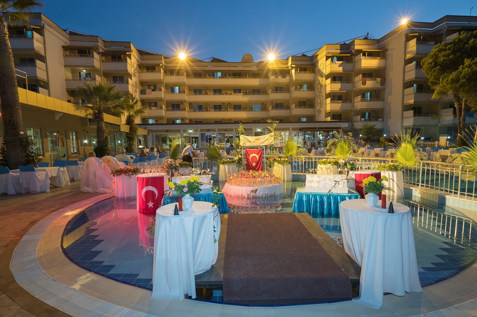 Restaurant in het Linda Resort Hotel in Side, Turkije foto 3