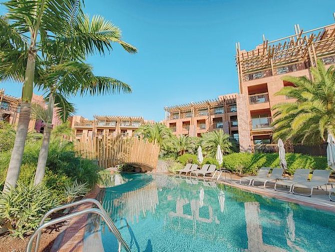 Zwembad van Lopesan Baobab Resort in Meloneras, Spanje foto 4