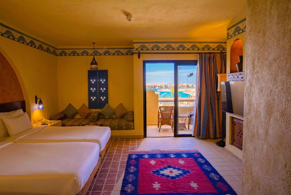 Hotelkamer in Marina Lodge Hotel in Port Ghalib, Egypte foto 2