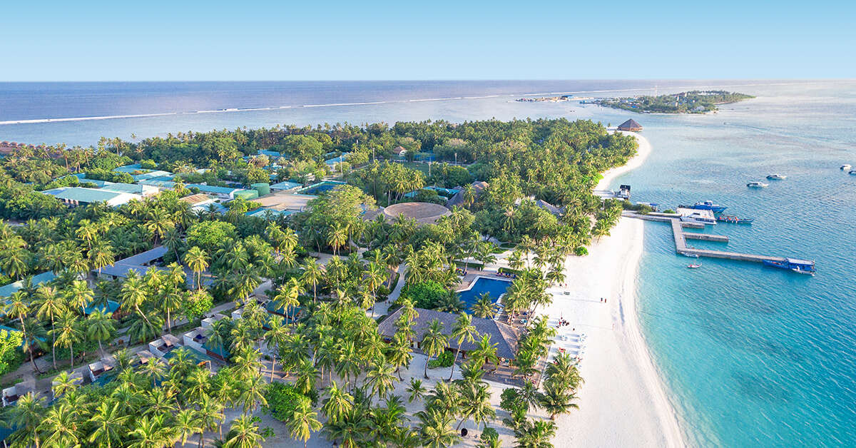 Buitenkant van Meeru Island Resort & Spa Hotel Meerufenfushi, Malediven foto 2