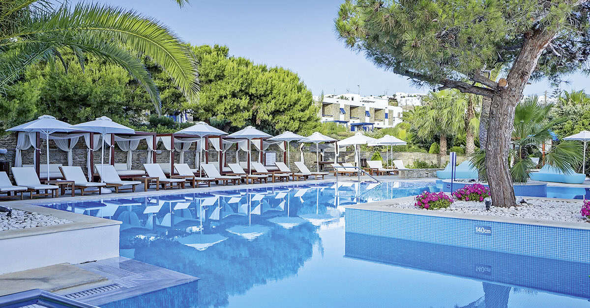 Zwembad van Mykonos Theoxenia Hotel Mykonos-Stad, Griekenland foto 1